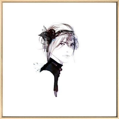 Digigraphie encadrée FIGURATIF SARAH 90X90