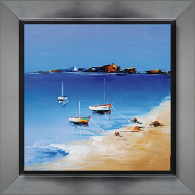 Huile sur toile encadrée MER T439-niag60-01 40X40