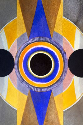 Decoplex ABSTRAIT Trou Noir Boussole  - Myriam Wallengren 80X120