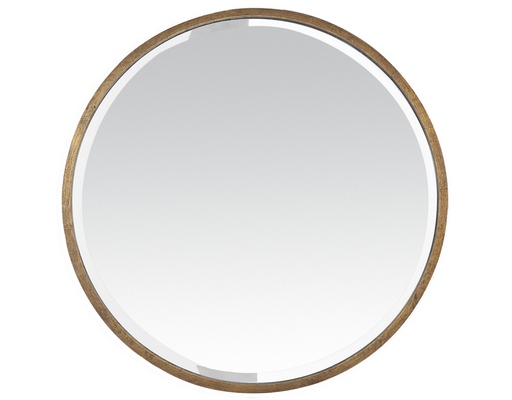 Miroir déco DORE Miroir métal rond or doré 80X80