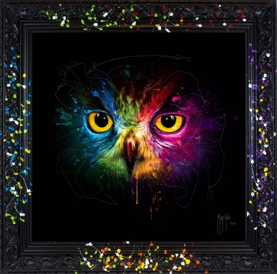 Tableau ANIMAUX Pop Owl 90X90