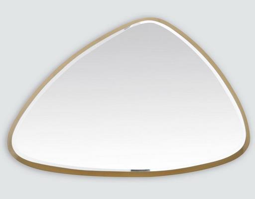 Miroir déco ORIGINAL Miroir biseauté triangle doré 55X35