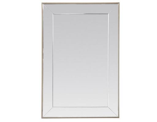 Miroir déco NATUREL Miroir biseaute contour bois naturel 60X90