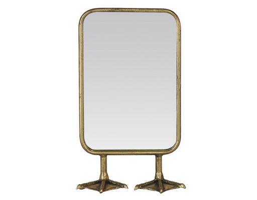 Miroir déco DORE Petit miroir rectangulaire pieds de canard 21X36