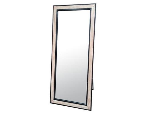 Miroir déco ORIGINAL Miroir bois et metal sur pieds 60X140