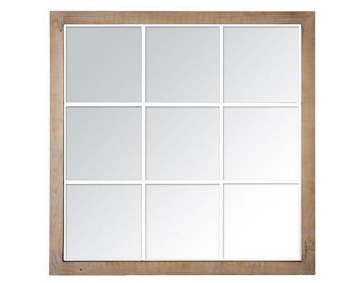 Miroir déco INDUSTRIEL Miroir industriel carré effet fenêtre 9 vues 100X100