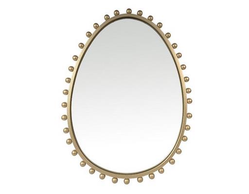 Miroir déco ORIGINAL Miroir métal doré 46X61