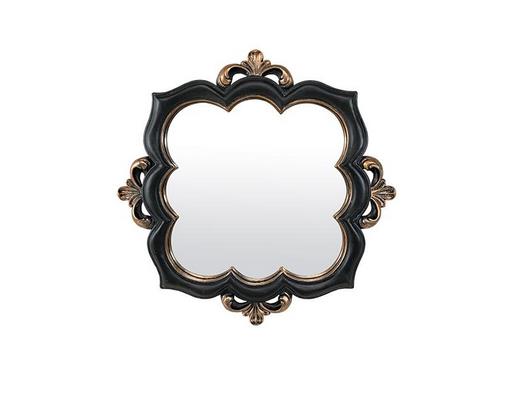 Miroir déco ORIGINAL Miroir arabesque noir et dore 29X29