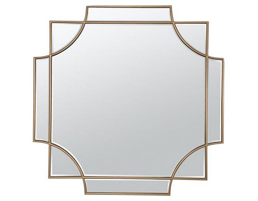 Miroir déco ORIGINAL Miroir solange dore cuivre 80X80