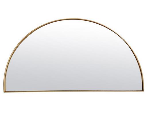 Miroir déco ORIGINAL Miroir fin dore demi cercle 50X100