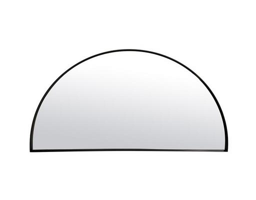Miroir déco ORIGINAL Miroir fin noir demi cercle 40X80