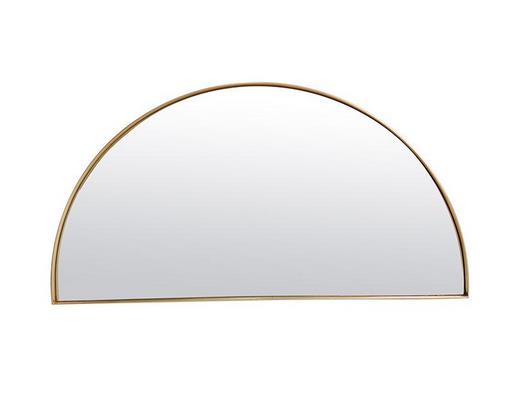 Miroir déco ORIGINAL Miroir fin dore demi cercle 40X80