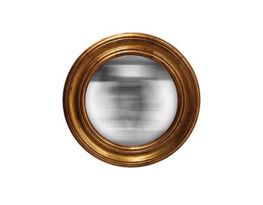 Miroir déco ROND Miroir convexe dore 51X51