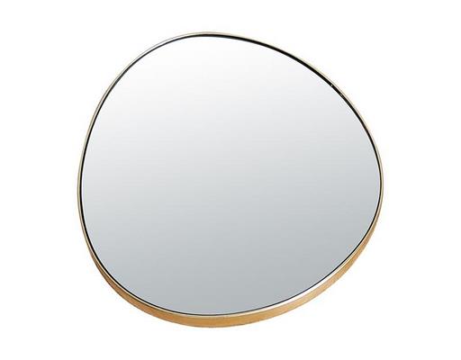Miroir déco ROND Miroir fin dore 38X35