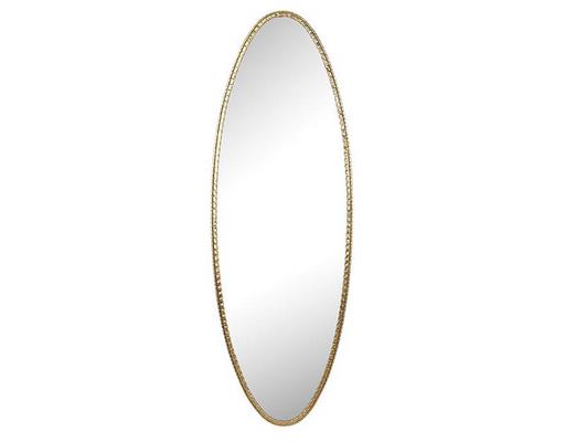 Miroir déco DORE Miroir ovale metal dore deco 41x120cm 41X120