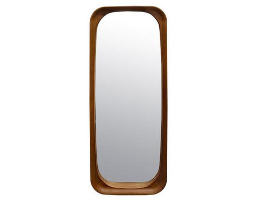 Miroir déco NATUREL Miroir arrondi bois brun 50x122cm 50X122