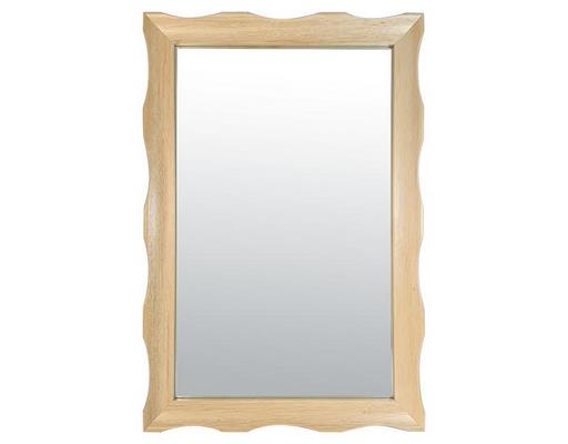 Miroir déco NATUREL Miroir sculpté vagues bois clair 60x90cm 60X90
