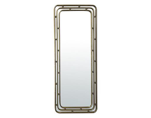 Miroir déco DORE Miroir métal doré arrondi 50x120cm 50X120