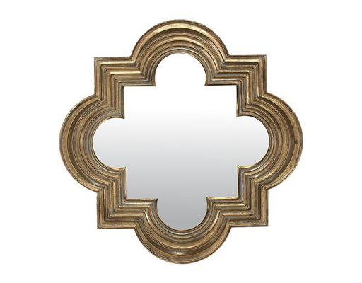 Miroir déco DORE Miroir design métal doré 69,5cm 70X70