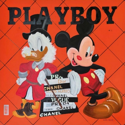 Plexi premium FIGURATIF Playboy, NELLY GOULD 100X100