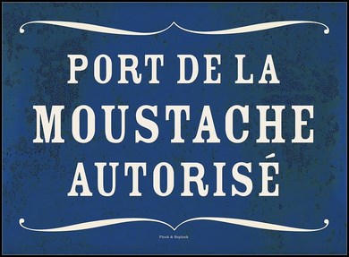 Cadre  Port de la Moustache autorisé avec cadre  rio-20 noir avec lamé 3mm 