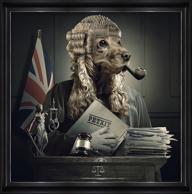 Tableau alu encadré ANIMAUX Judge 60X60