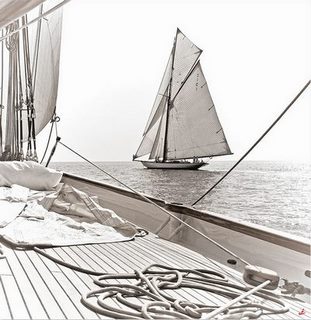 Toile imprimee Mer-calme-et-Classic-Yacht