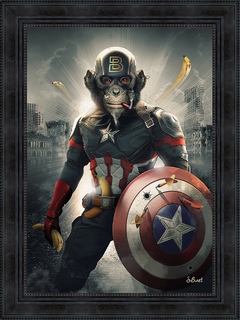 Tableau Sylvain Binet Captain-America