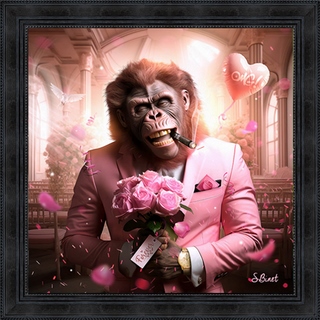 Tableau Sylvain Binet Monkey-Love
