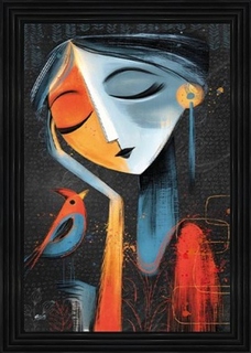 La-jeune-femme-et-l'oiseau