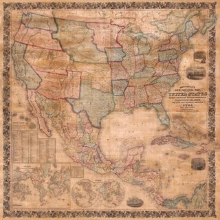 1AA2256-Map-of-the-United-States-and-North-America-1856-CARTE--Anonymous-