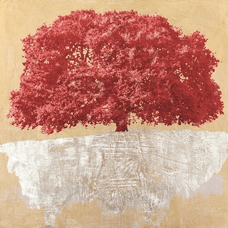 Image 1AI5256 Alessio Aprile Red Tree on Gold