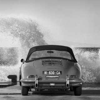 1AP3683-Ocean-Waves-Breaking-on-Vintage-Beauties-(BW-detail-1)-AUTOMOBILE--Gasoline-Images-