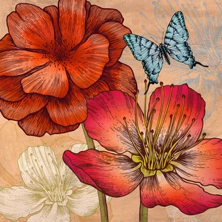 1CG4150-Flowers-and-Butterflies-(detail)-FLEURS--Grant-Eve-C.
