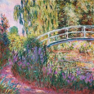1CM1529-The-Japanese-Bridge-Pond-with-Water-Lillies--PEINTRE-PAYSAGE-Claude-Monet