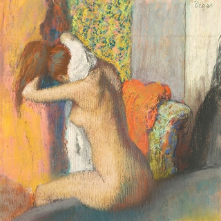 1ED5215-Edgar-Degas-Apres-le-Bain,-Femme-S`essuyant-la-Nuque