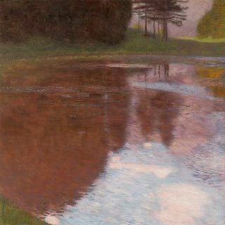 Image 1GK1583 Tranquil pond near Salzburg PEINTRE PAYSAGE Gustav Klimt