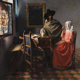 Image 1JV5634 Jan Vermeer The Wine Glass (detail)