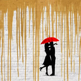 Image 1MF4177 Romance in the Rain (Gold detail) URBAIN  Masterfunk Collective