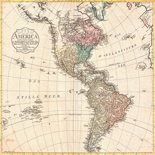 Image 1MP4987 Conrad Mannert Map of North America and South America, 1796
