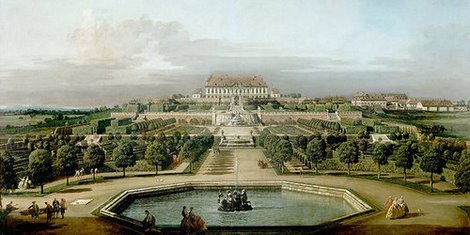 Image 2AA1103 Gardenview of the Kaiser s Summer Palace (detail) ART CLASSIQUE  Bernardo Bellotto
