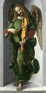 2AA2738-An-Angel-in-Green-with-a-Vielle-ART-CLASSIQUE-FIGURATIF-After-Leonardo-da-Vinci-