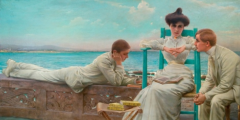 2AA5028-Vittorio-Matteo-Corcos-In-lettura-sul-mare