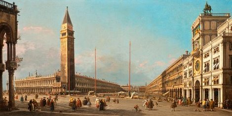 2CA3788-Piazza-San-Marco-Looking-South-and-West-ART-CLASSIQUE-PAYSAGE-Canaletto-