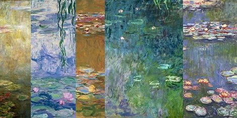 Image 2CM1843 Monet Deco Â Waterlilies IV PEINTRE  Claude Monet