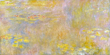 Image 2CM1973 Waterlilies (Yellow Nirvana) PEINTRE PAYSAGE Claude Monet