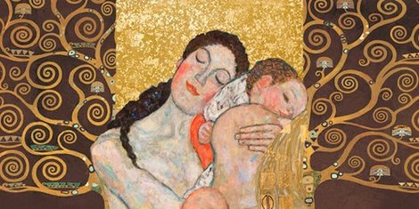 Image 2GK3641 Klimt Patterns  Motherhood II PEINTRE FIGURATIF Gustav Klimt