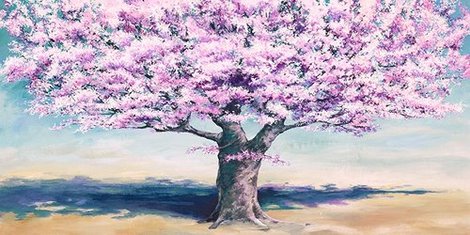 2JE1775-Peach-Tree-PAYSAGE-DECORATIF-Jan-Eelder