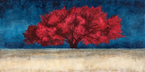 2JE2533-Red-Tree--PAYSAGE-DECORATIF-Jan-Eelder