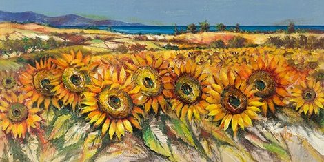 2LR1172-Campo-di-girasoli-PAYSAGE-FLEURS-Luigi-Florio